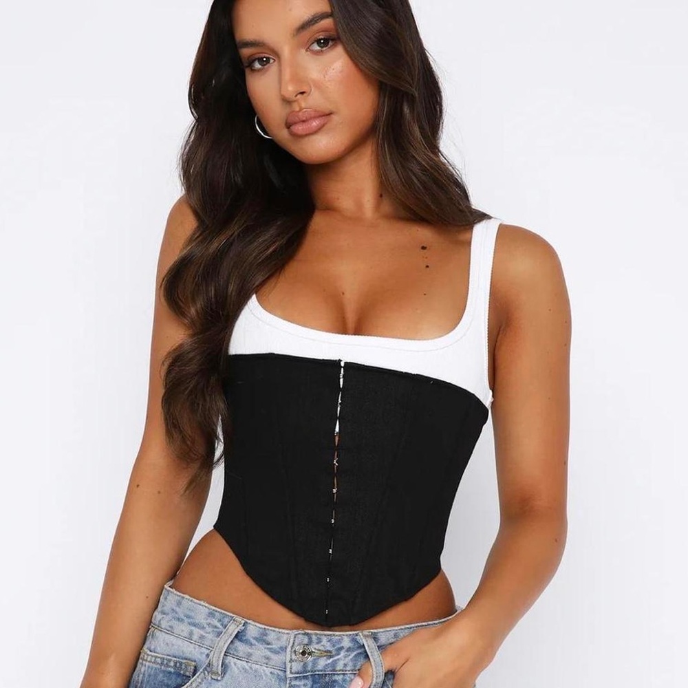White fox corset